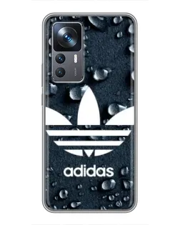 Чехол для Xiaomi 12T Pro с картинкой «Adidas Trefoil Blue»