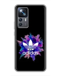 Чехол для Xiaomi 12T Pro с картинкой «Взрыв красок Adidas»