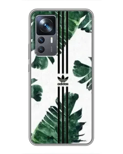 Чехол для Xiaomi 12T Pro с картинкой «Пальмовые листья адидас»