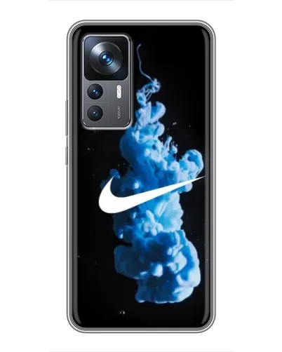 Чехол для Xiaomi 12T Pro с картинкой «Nike и синий дым»
