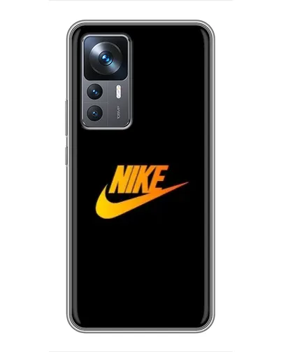 Чехол для Xiaomi 12T Pro с картинкой «Золотой логотип Nike»