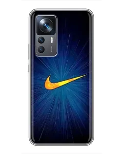 Чохол для Xiaomi 12T Pro з картинкою «Синій пульс Nike»