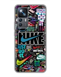 Чохол для Xiaomi 12T Pro з картинкою «Яскравий колаж Nike»