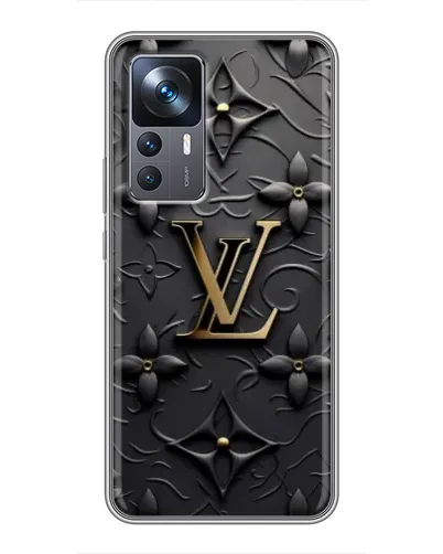 Чехол для Xiaomi 12T Pro с картинкой «Кожаная текстура LV»