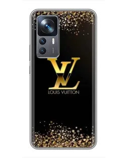 Чехол для Xiaomi 12T Pro с картинкой «LV — золотые искры»