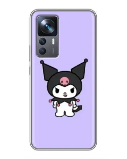 Чехол для Xiaomi 12T Pro с картинкой «Kuromi — нежный фиолетовый»