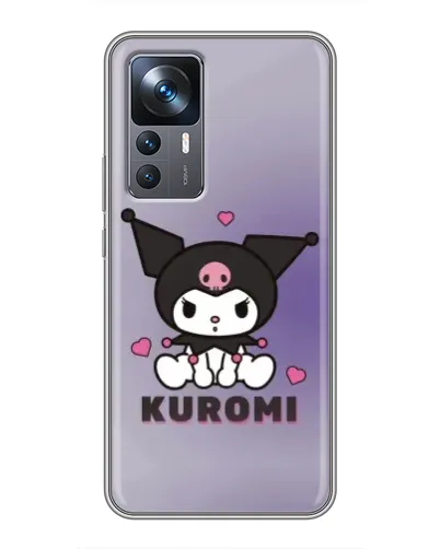 Чехол для Xiaomi 12T Pro с картинкой «Kuromi — фиолетовый арт»
