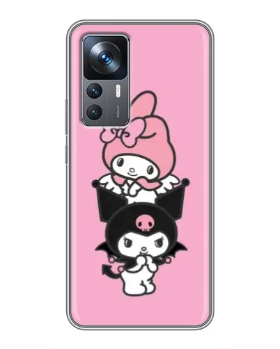 Чехол для Xiaomi 12T Pro с картинкой «My Melody и Kuromi»