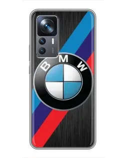 Чехол для Xiaomi 12T Pro с картинкой «BMW M-stripes стиль»