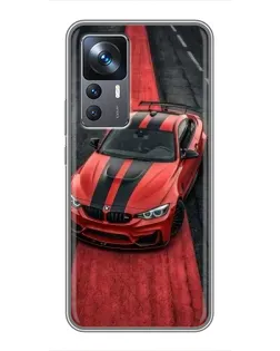 Чехол для Xiaomi 12T Pro с картинкой «BMW на красной дорожке»