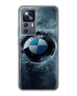Чохол для Xiaomi 12T Pro з картинкою «Логотип BMW — лід»