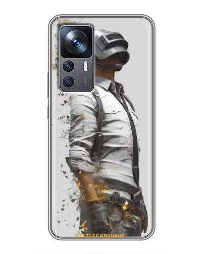 Чехол для Xiaomi 12T Pro с картинкой «PUBG — боец в пыли»