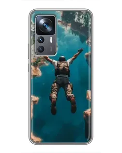 Чехол для Xiaomi 12T Pro с картинкой «PUBG — свободное падение»