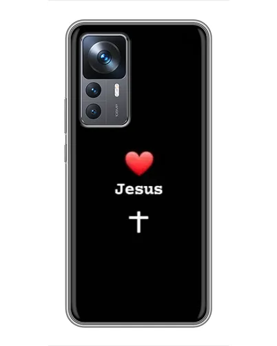 Чехол для Xiaomi 12T Pro с картинкой «Сердце - Jesus» Чехол для Xiaomi 12T Pro с картинкой «Сердце - Jesus»
