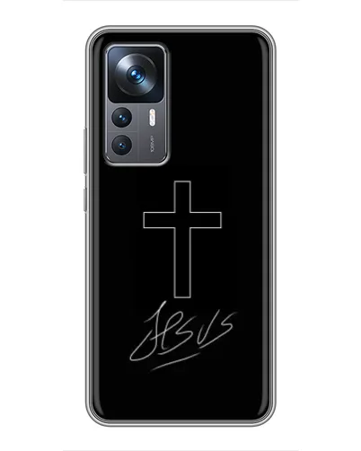 Чехол для Xiaomi 12T Pro с картинкой «Графический крест Jesus» Чехол для Xiaomi 12T Pro с картинкой «Графический крест Jesus»