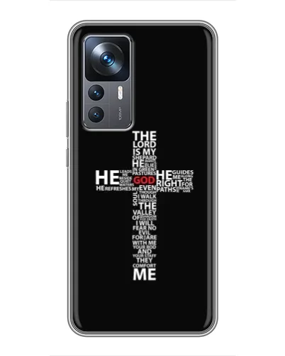 Чехол для Xiaomi 12T Pro с картинкой «Текстовый крест» Чехол для Xiaomi 12T Pro с картинкой «Текстовый крест»