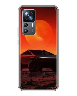 Чохол для Xiaomi 12T Pro з картинкою «Cybertruck на Марсі»