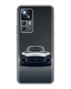 Чехол для Xiaomi 12T Pro с картинкой «Mercedes на черном»