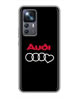 Чехол для Xiaomi 12T Pro с картинкой «Логотип Audi Heart»