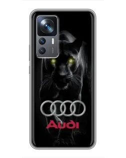 Чехол для Xiaomi 12T Pro с картинкой «Пантера и Audi»