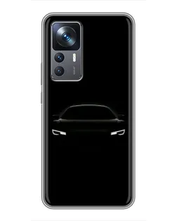 Чехол для Xiaomi 12T Pro с картинкой «Взгляд Audi в темноте»