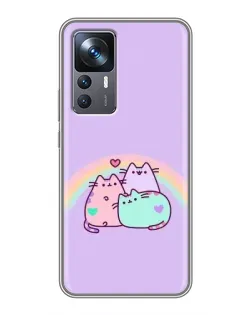 Чохол для Xiaomi 12T Pro з картинкою «Веселкові Пушини»