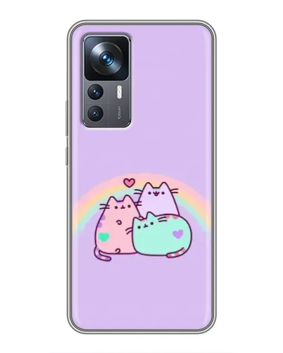 Чохол для Xiaomi 12T Pro з картинкою «Веселкові Пушини» Чохол для Xiaomi 12T Pro з картинкою «Веселкові Пушини»