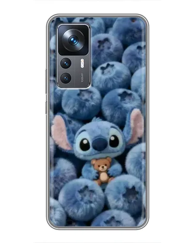 Чехол для Xiaomi 12T Pro с картинкой «Стич и голубика»