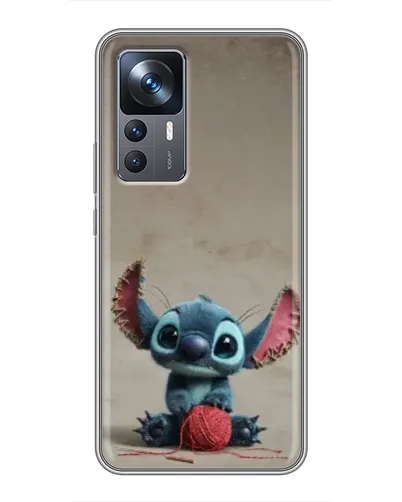 Чехол для Xiaomi 12T Pro с картинкой «Стич на коричневом фоне»