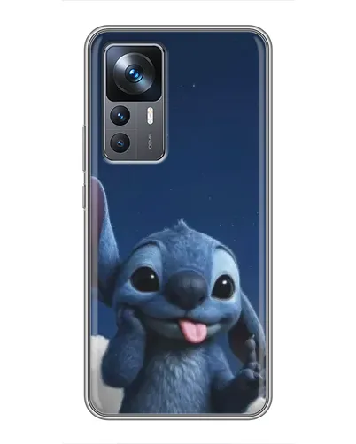 Чехол для Xiaomi 12T Pro с картинкой «Стич в облаках»