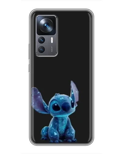Чехол для Xiaomi 12T Pro с картинкой «Стич на черном»