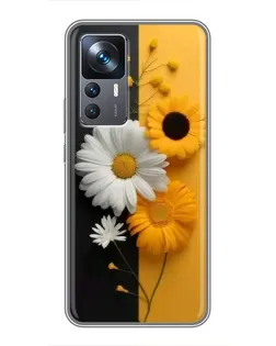 Чохол для Xiaomi 12T Pro з картинкою «Соняшник та ромашка» Чохол для Xiaomi 12T Pro з картинкою «Соняшник та ромашка»