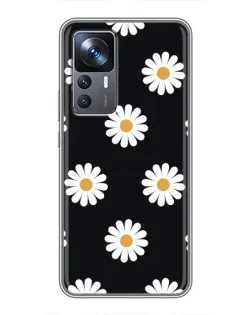 Чохол для Xiaomi 12T Pro з картинкою «Ромашки на чорному» Чохол для Xiaomi 12T Pro з картинкою «Ромашки на чорному»
