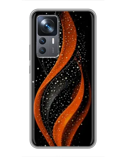 Чехол для Xiaomi 12T Pro с картинкой «Огненная звездная волна»