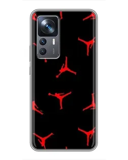 Чехол для Xiaomi 12T с картинкой «Jordan Red Pattern» Чехол для Xiaomi 12T с картинкой «Jordan Red Pattern»