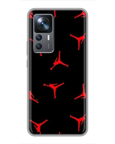 Чехол для Xiaomi 12T с картинкой «Jordan Red Pattern»