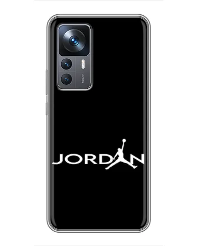 Чехол для Xiaomi 12T с картинкой «Jordan White Logo»