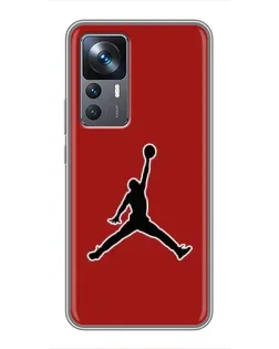 Чехол для Xiaomi 12T с картинкой «Jordan Red Back»