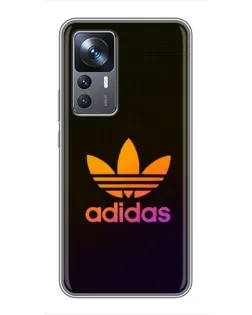 Чехол для Xiaomi 12T с картинкой «Градиент Adidas»