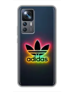 Чехол для Xiaomi 12T с картинкой «Неоновый Adidas»
