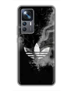 Чехол для Xiaomi 12T с картинкой «Абстрактный дым Adidas»