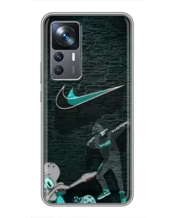 Чехол для Xiaomi 12T с картинкой «Спортивный арт Nike» Чехол для Xiaomi 12T с картинкой «Спортивный арт Nike»