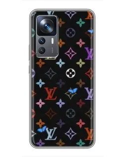 Чохол для Xiaomi 12T з картинкою «Кольорова монограма LV»