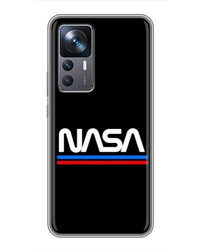 Чехол для Xiaomi 12T с картинкой «NASA — классика Red Blue» Чехол для Xiaomi 12T с картинкой «NASA — классика Red Blue»