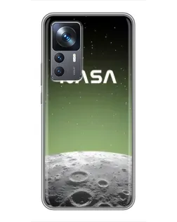 Чехол для Xiaomi 12T с картинкой «NASA — лунный градиент»