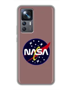 Чехол для Xiaomi 12T с картинкой «NASA — ретро космос»