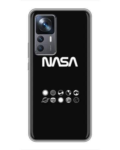 Чехол для Xiaomi 12T с картинкой «NASA — технический принт» Чехол для Xiaomi 12T с картинкой «NASA — технический принт»
