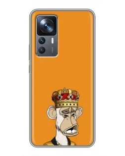 Чехол для Xiaomi 12T с картинкой «Золотая обезьяна Bored Ape»