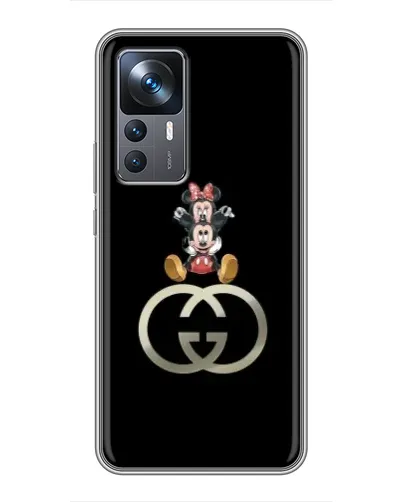 Чохол для Xiaomi 12T з картинкою «Мінні Маус на лого» Чохол для Xiaomi 12T з картинкою «Мінні Маус на лого»