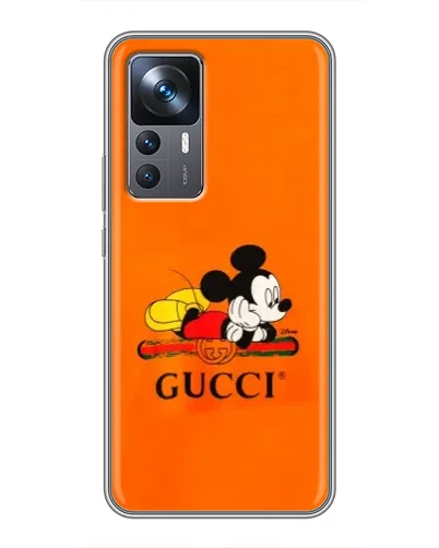 Чохол для Xiaomi 12T з картинкою «Міккі Маус Gucci — помаранч» Чохол для Xiaomi 12T з картинкою «Міккі Маус Gucci — помаранч»